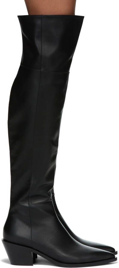 Gianvito Rossi Black Over-The-Knee Boots