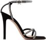 Gianvito Rossi Black Suede Heeled Sandals - Thumbnail 1