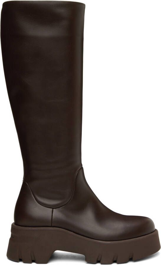 Gianvito Rossi Brown Montey Tall Boots