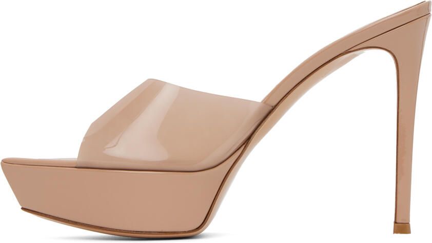 Gianvito Rossi Beige Betty Platform Sandals - Picture 3