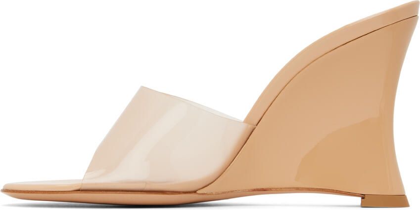 Gianvito Rossi Beige Futura Mules - Picture 3