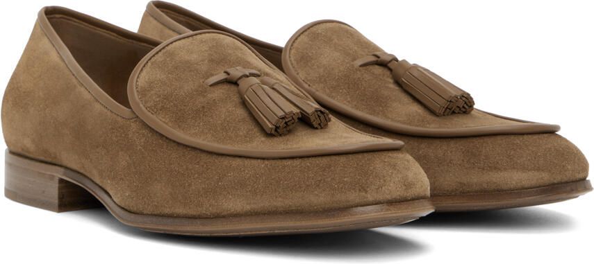 Gianvito Rossi Beige Julio Loafers - Picture 2