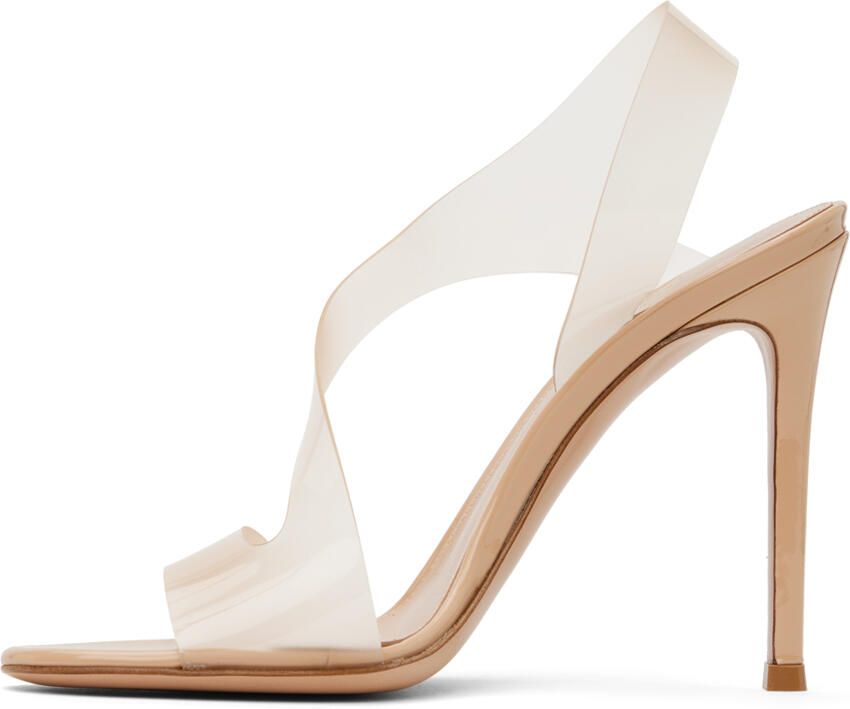 Gianvito Rossi Beige Metropolis 105 Heeled Sandals - Picture 5