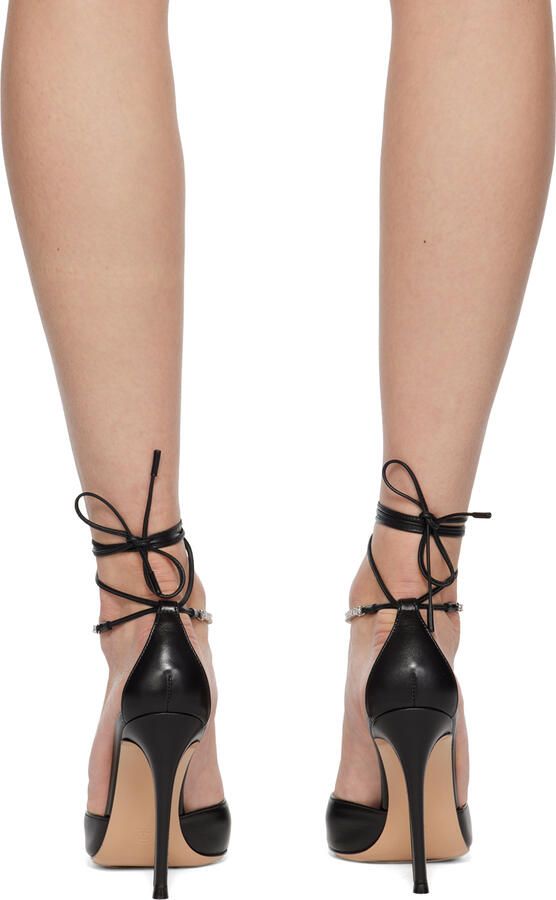 Gianvito Rossi Black Brilliant Heels