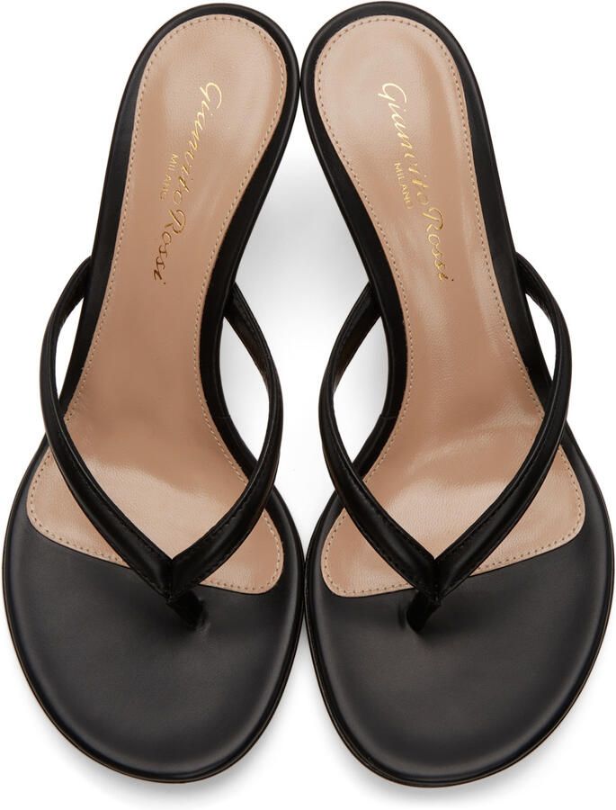 Gianvito Rossi Black Calypso 70 Heeled Sandals
