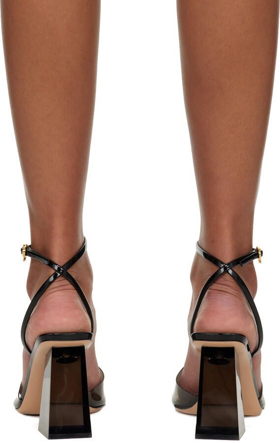 Gianvito Rossi Black Cosmic 85 Heeled Sandals - Picture 2