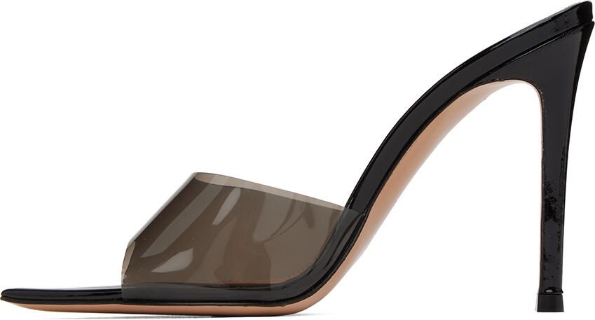 Gianvito Rossi Black Elle 105 Heeled Sandals - Picture 3