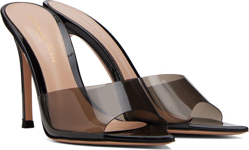 Gianvito Rossi Black Elle 105 Heeled Sandals - Picture 2