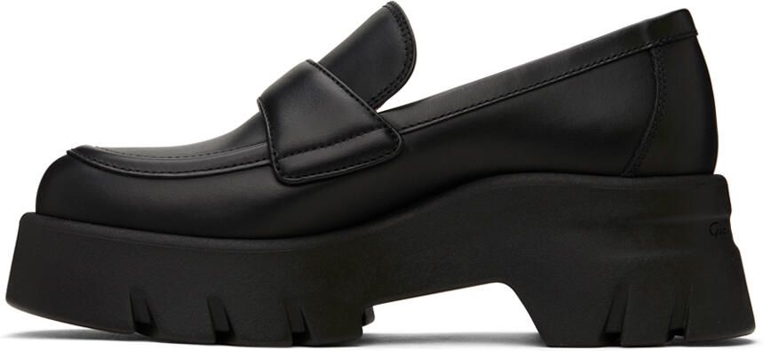 Gianvito Rossi Black Farren Loafers - Picture 3