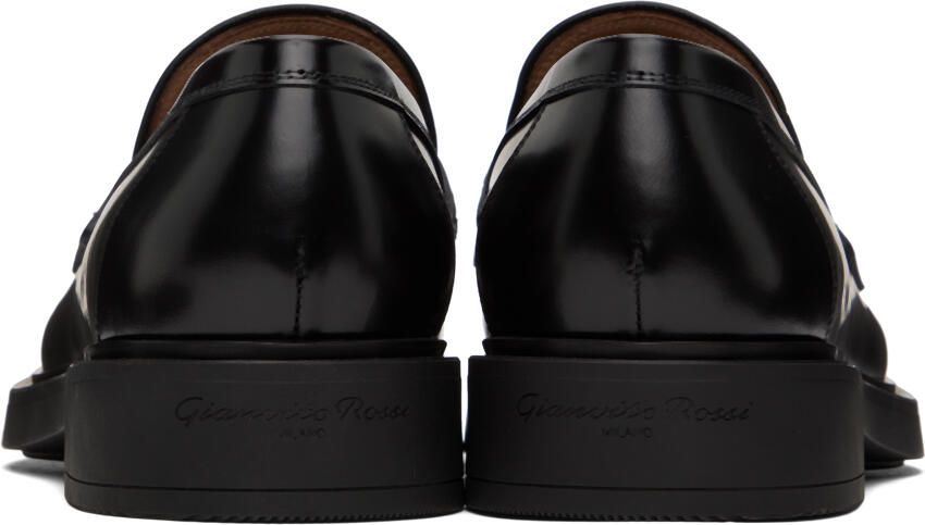 Gianvito Rossi Black Harris Loafers