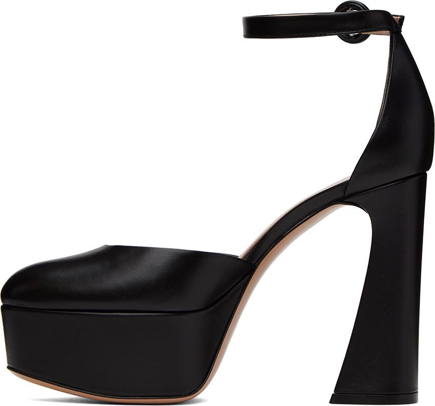 Gianvito Rossi Black Holly D'Orsay Heels - Picture 2