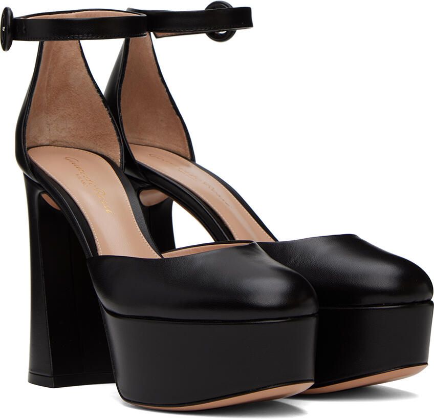 Gianvito Rossi Black Holly D'Orsay Heels
