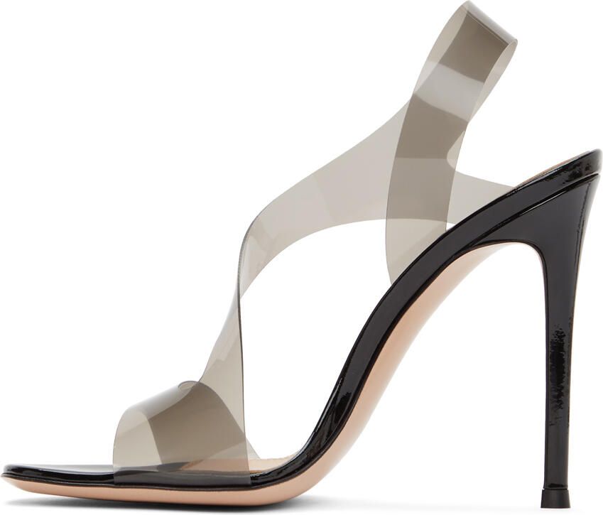 Gianvito Rossi Black Metropolis 105 Heeled Sandals - Picture 8