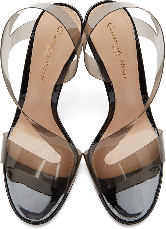 Gianvito Rossi Black Metropolis 105 Heeled Sandals - Picture 10