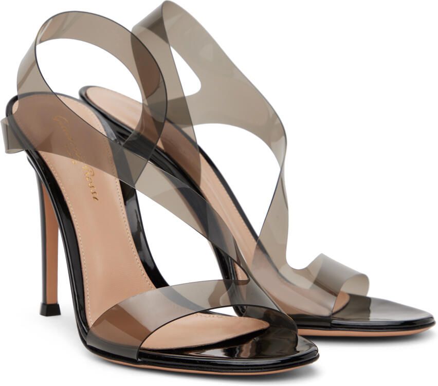 Gianvito Rossi Black Metropolis 105 Heeled Sandals - Picture 6