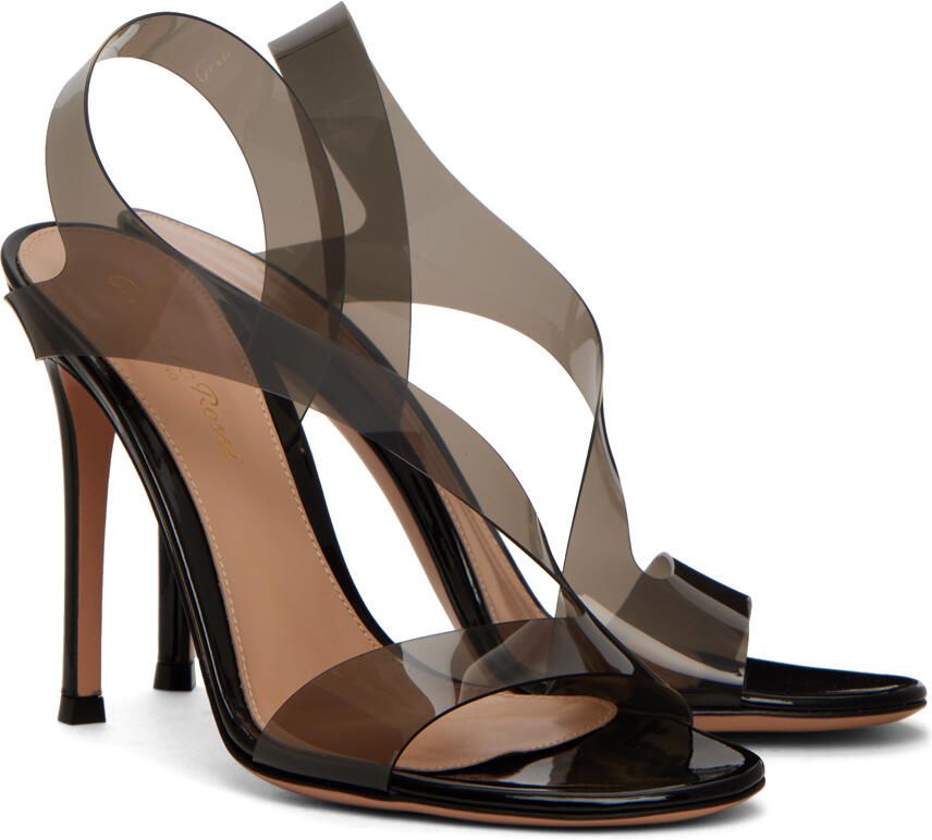 Gianvito Rossi Black Metropolis 105 Heeled Sandals - Picture 4