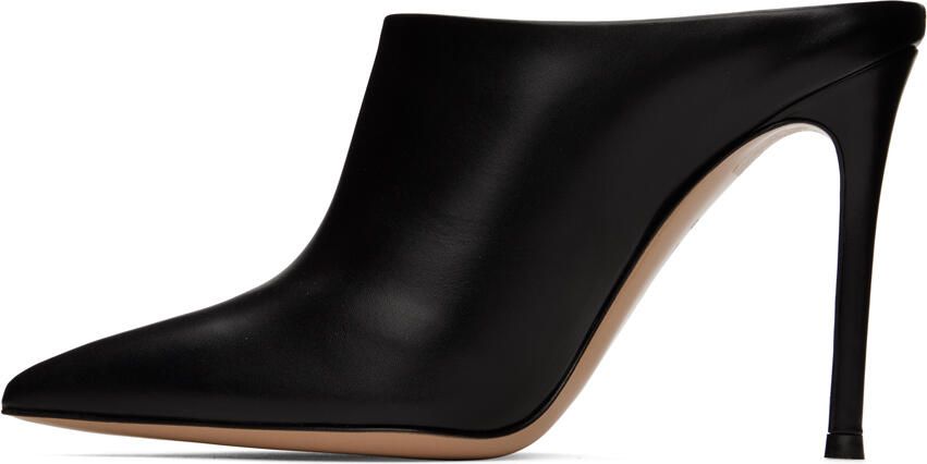 Gianvito Rossi Black Nova Heeled 105 Heels - Picture 3