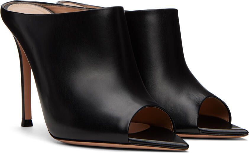 Gianvito Rossi Black Nova Mules - Picture 2