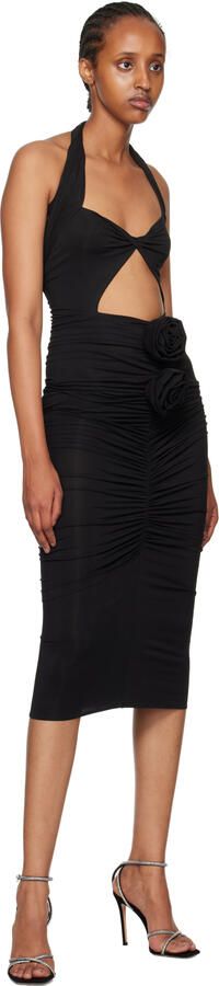 Gianvito Rossi Black Suede Heeled Sandals - Picture 4