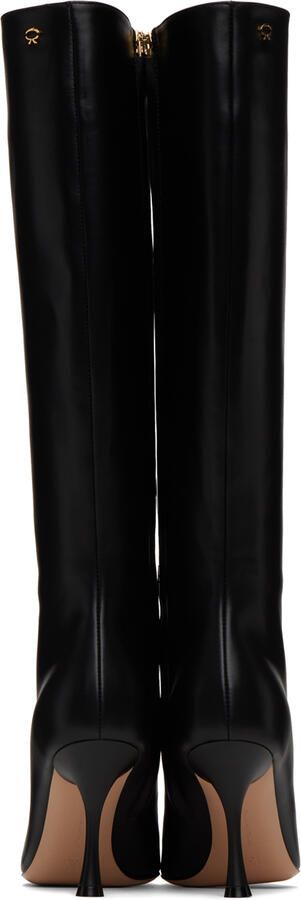 Gianvito Rossi Black Vitello 85 Tall Boots - Picture 5