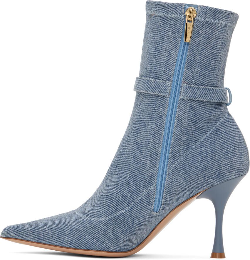 Gianvito Rossi Blue Ascent Boots - Picture 2