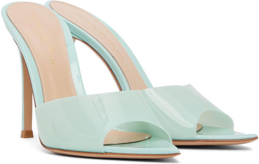 Gianvito Rossi Blue Elle 105 Heeled Sandals - Picture 2