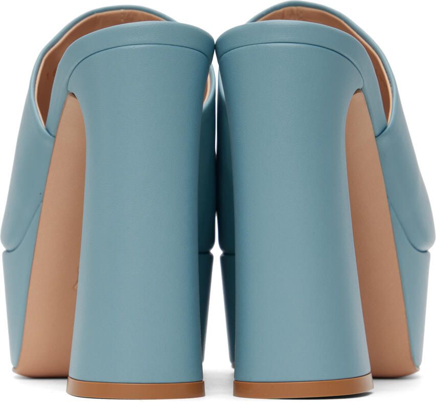 Gianvito Rossi Blue Holly Mule Sandals