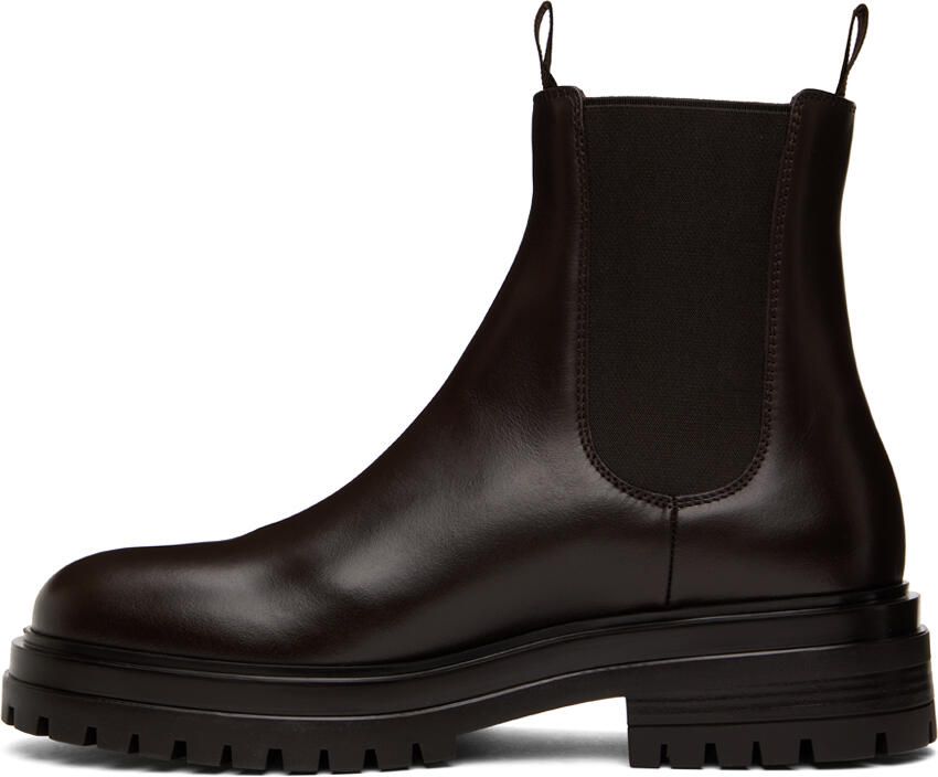 Gianvito Rossi Brown Chester Chelsea Boots - Picture 3
