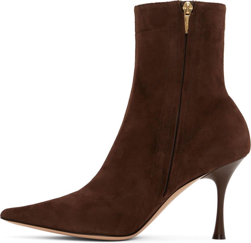 Gianvito Rossi Brown Dunn Boots - Picture 2