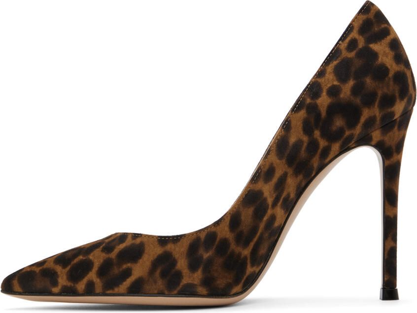 Gianvito Rossi Brown Gianvito 105 Heels - Picture 3