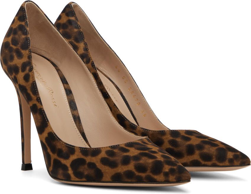 Gianvito Rossi Brown Gianvito 105 Heels - Picture 2