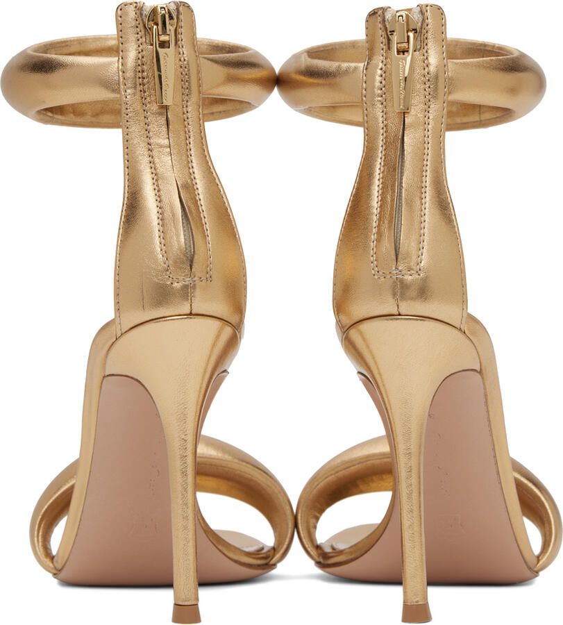 Gianvito Rossi Gold Bijoux Heeled Sandals - Picture 3