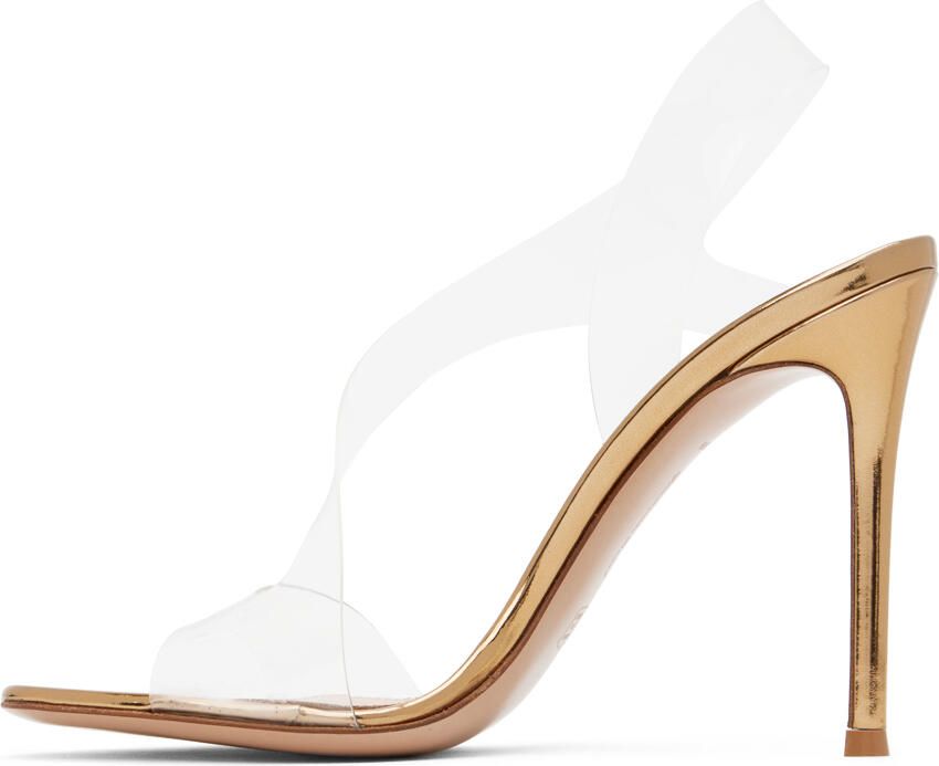 Gianvito Rossi Gold Metropolis Heeled Sandals - Picture 2