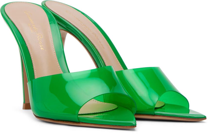 Gianvito Rossi Green Elle Heeled Sandals - Picture 2