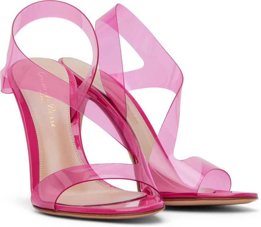 Gianvito Rossi Pink Metropolis Heeled Sandals