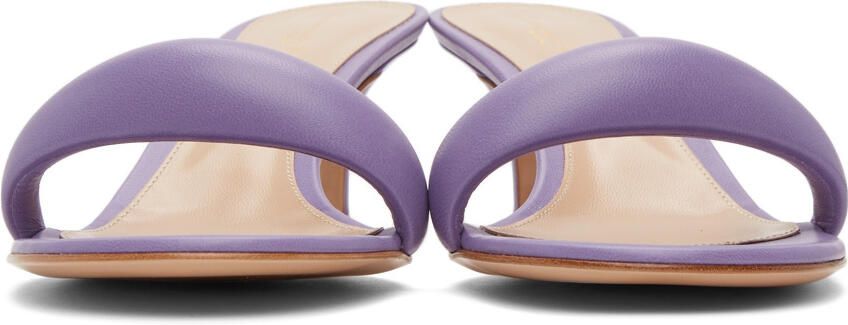 Gianvito Rossi Purple Bijoux 55 Mules - Picture 3