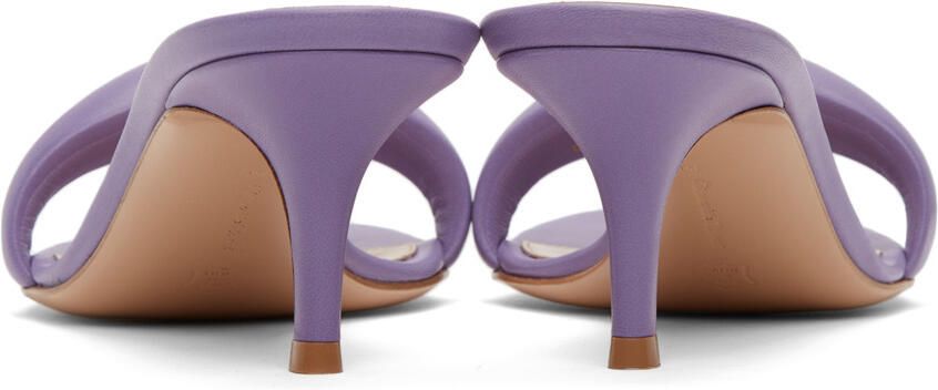 Gianvito Rossi Purple Bijoux 55 Mules - Picture 2