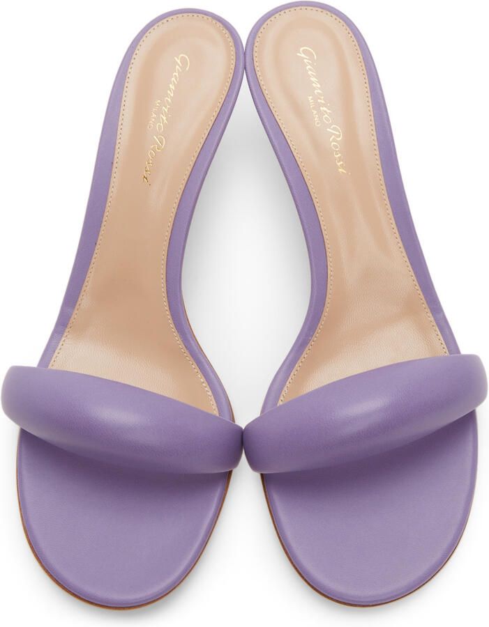 Gianvito Rossi Purple Bijoux 55 Mules