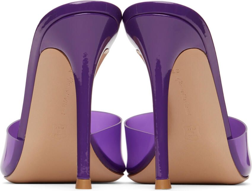 Gianvito Rossi Purple Elle 105 Heeled Sandals - Picture 2