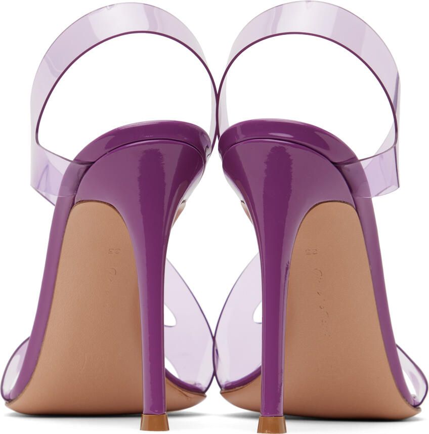 Gianvito Rossi Purple Metropolis Heeled Sandals