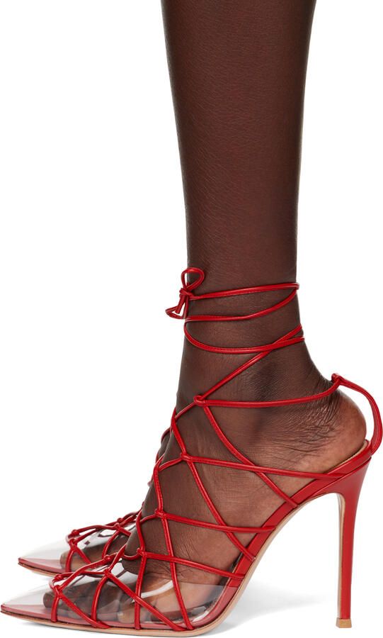 Gianvito Rossi Red Miria Heels