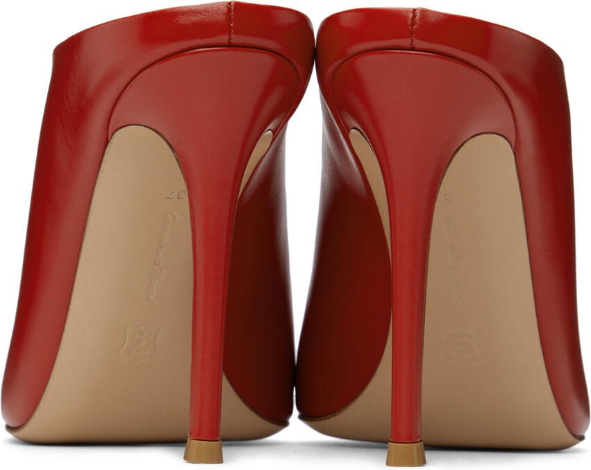 Gianvito Rossi Red Nova Mules