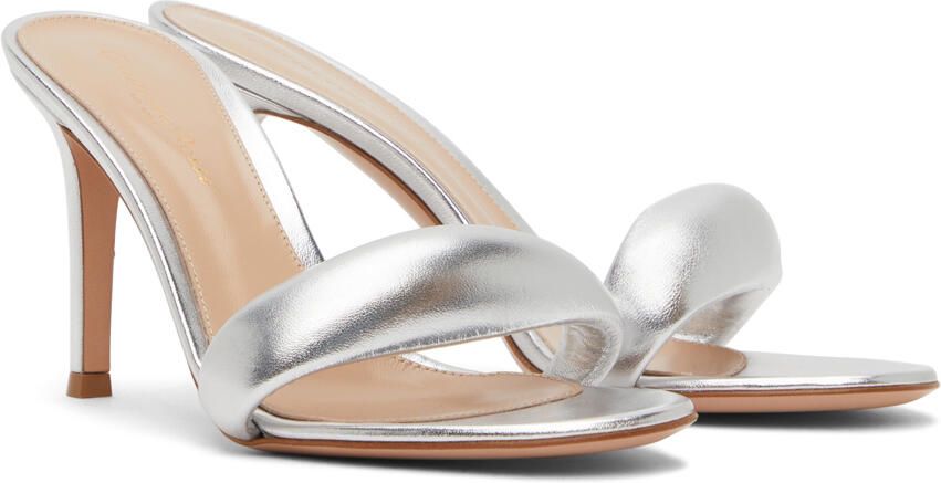 Gianvito Rossi Silver Bijoux 85 Heeled Sandals - Picture 2