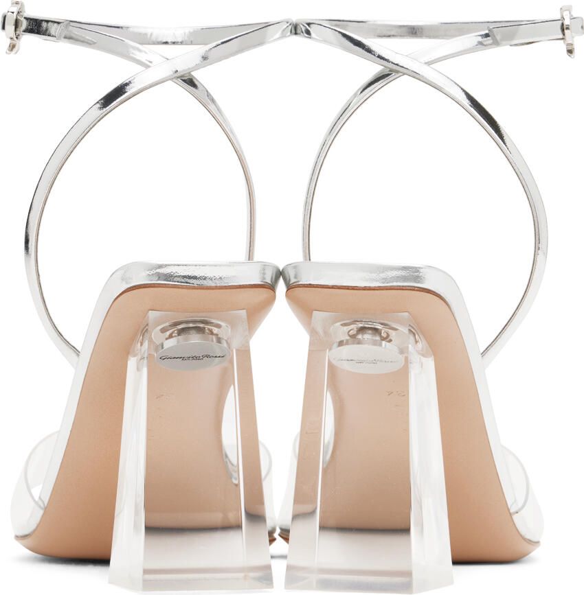 Gianvito Rossi Silver Cosmic 85 Sandals