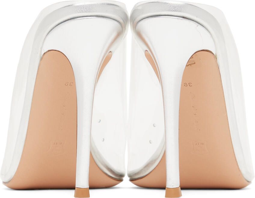 Gianvito Rossi Silver Sigma 105 Heeled Sandals