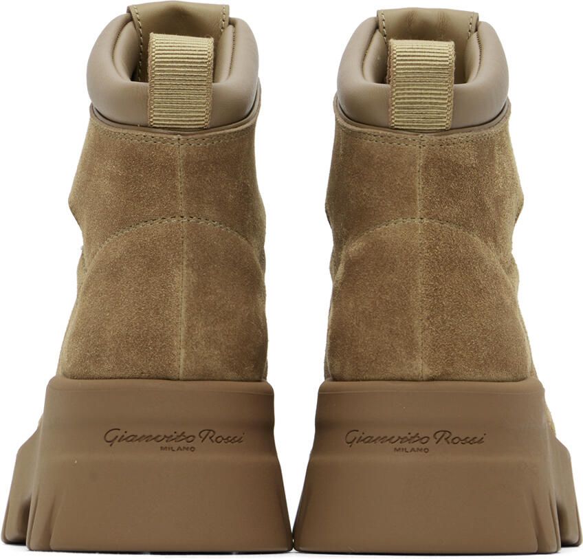 Gianvito Rossi Tan Vancouver Ankle Boots