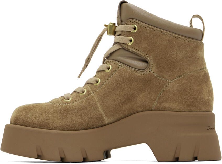 Gianvito Rossi Tan Vancouver Ankle Boots - Picture 2