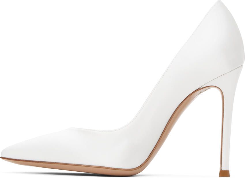 Gianvito Rossi White Gianvito Heels - Picture 3