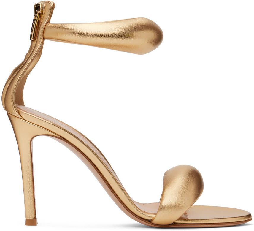Gianvito Rossi Gold Bijoux Heeled Sandals