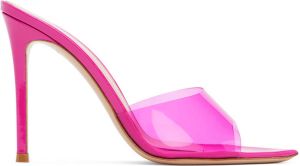 Gianvito Rossi Pink Elle 85 Mules
